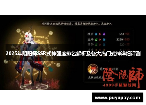 2025年阴阳师SSR式神强度排名解析及各大热门式神详细评测
