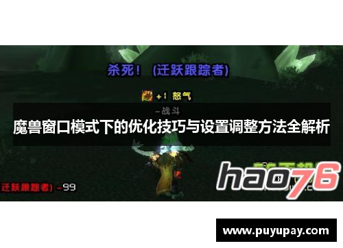 魔兽窗口模式下的优化技巧与设置调整方法全解析